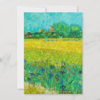 Van Gogh Field com Irrises Perto de Arles