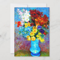 Van Gogh Flores num Vaso Azul