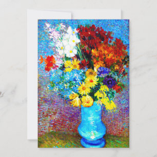 Reserve A Data Van Gogh Flores num Vaso Azul
