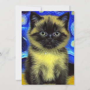 Reserve A Data Van Gogh Starry Night Siamese Cat