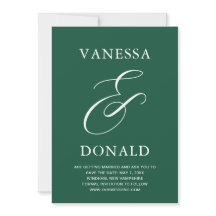 Vanessa Emerald Green Modern Wedding