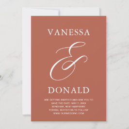 Reserve A Data Vanessa Terracotta Modern Wedding