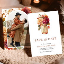 Vaso de Pedra com Dália de Outono Foto Casamento