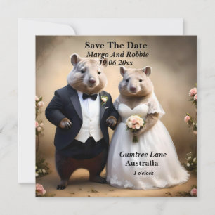 Reserve A Data "Verdadeiro Amor Sob: Casando De Wombats