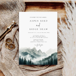 Reserve A Data Verdant Peaks Misty Forest Invitation