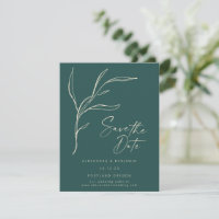 Verde Floral Mínimo Elegante Personalizado