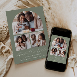 Reserve A Data Verde mínimo do suporte de 3 fotos