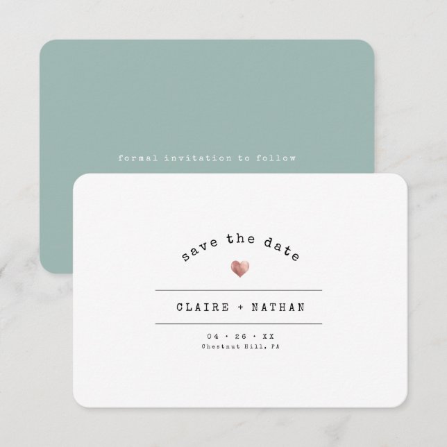 Reserve A Data Verde Rosa de Casamento Dourado da Máquina de Máqu (Frente/Verso)