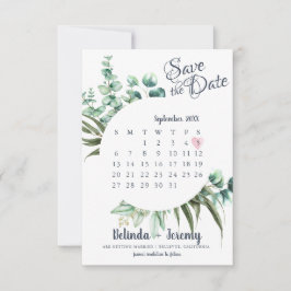 Reserve A Data Verde Russo Eucalyptus Salva O Calendário De Data