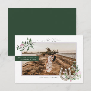 Reserve A Data Vernalidade de Trevo de Ferradura Casamento de F