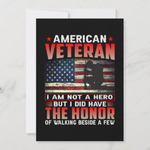 Reserve A Data Veterano Americano Não Sou Herói