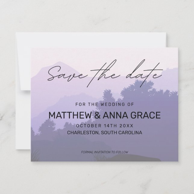 Reserve A Data Viagem Roxo Sunrise (Frente)