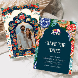 Reserve A Data Vibrante Elefante de Arte Popular Indiana Casament