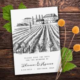 Reserve A Data Vineyard Winery Theme Wedding Save The Date