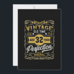 Reserve A Data Vintage Aged 32 Years Retro Bday 32nd Birthday<br><div class="desc">Perfect Birthday Gift for people who are turning 32 years old. Vintage Aged 32 years Old approaching perfection. One of a Kind Limited Edition Vintage Graphic Design for 32nd bday for men,  guys,  dad and father</div>