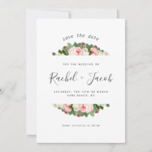 Vintage Blush Pink Florals Salva a Data