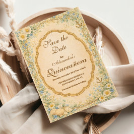 Reserve A Data Vintage Coastal Daisy Quinceañera