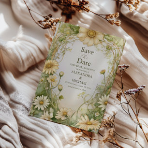 Reserve A Data Vintage Daisy Wedding Art Nouveau