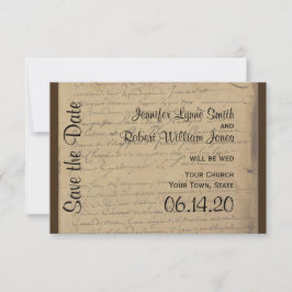 Reserve A Data Vintage Fleur de Lis Wedding (Salvar data)