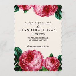 Reserve A Data Vintage Floral Rosa Salve a Data