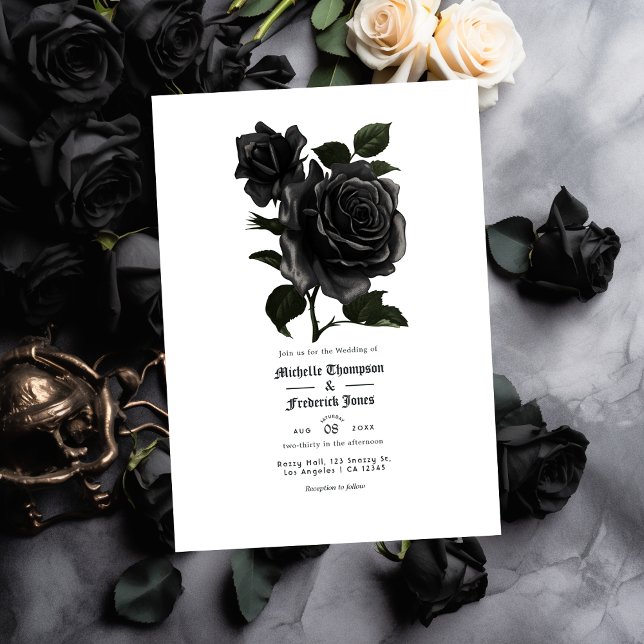 Reserve A Data Vintage Gothic Floral Wedding (Criador carregado)
