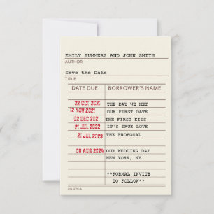 Reserve A Data Vintage Library Card Salvar a Data