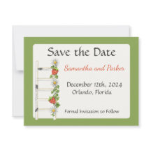 Vintage Morango Escada Save The Date