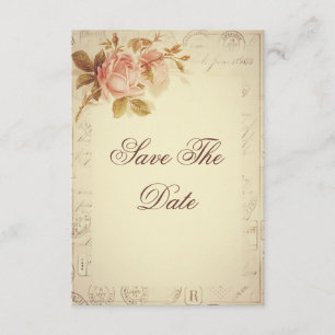 Reserve A Data Vintage Paris Postmarks Chic Rosas 60th