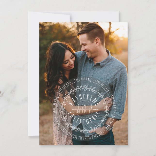 Reserve A Data Vintage PoStage Salvar A Data (Frente)