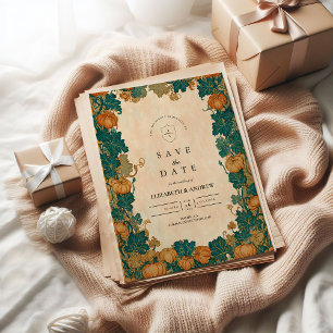 Reserve A Data Vintage Pumpkin Harvest Wedding