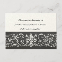 Reserve A Data Vintage Sample Chalkboard Lace Salvar a Data