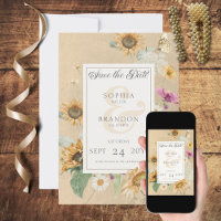 Vintage Summer Sunflower Wedding