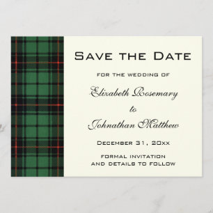 Reserve A Data Vintage Tartan, Davidson Modern Pattern Wedding