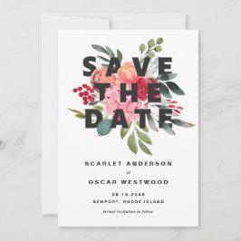 Reserve A Data Vintage Watercolor Botanicals Weding
