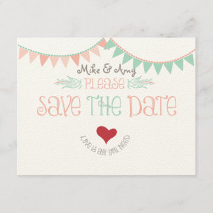 Reserve A Data Vintage Whimsical Bunting Salvar a data