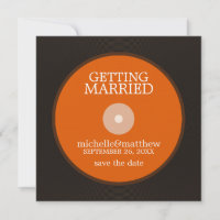 Vinyl Record Wedding Save the Date