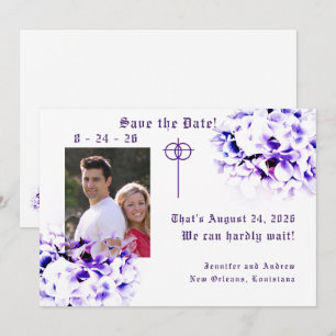 Reserve A Data Violetas Elegantes Salvem a Data