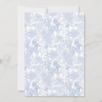 Reserve A Data Vitoriano Floral Toile de Wedgewood Azul