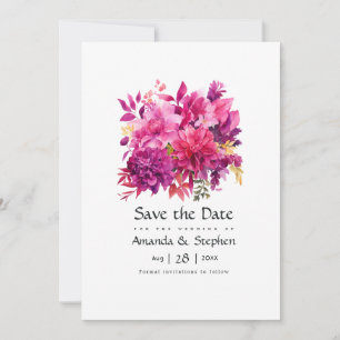 Reserve A Data Viva Magenta Floral Wedding