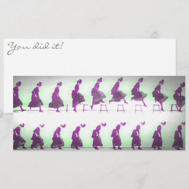 Reserve A Data Você Fez Isso! Parabéns para a Mulher de Animação  (Frente/Verso)