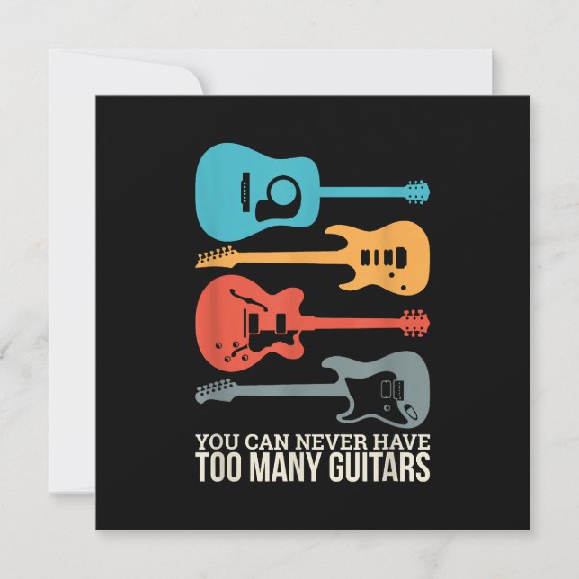 Reserve A Data Você Nunca Pode Ter Muitas Guitarras (Frente)
