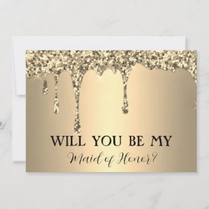 Reserve A Data Você Vai Ser O Meu Glitter De Glitter Dourado?