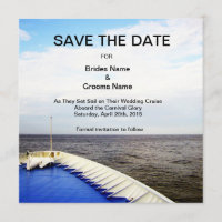 Voyage l Cruise Ship Save The Date (Viagem de amor