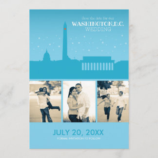 Reserve A Data Washington D.C. Wedding Save-the-date