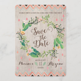 Reserve A Data Watercolor Desert Cactus Wedding Salva as Datas