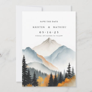 Reserve A Data Watercolor Editable Mountain