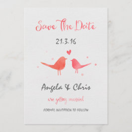 Reserve A Data Watercolor Love Birds Salvem a Data
