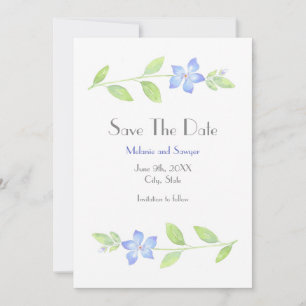 Reserve A Data Watercolor Periwinkle Flower Salva A Data