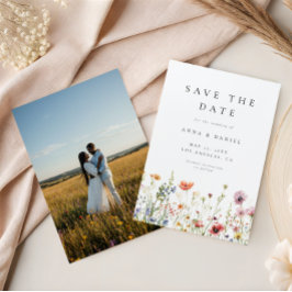 Reserve A Data Watercolor Wildflower Garden Photo Wedding
