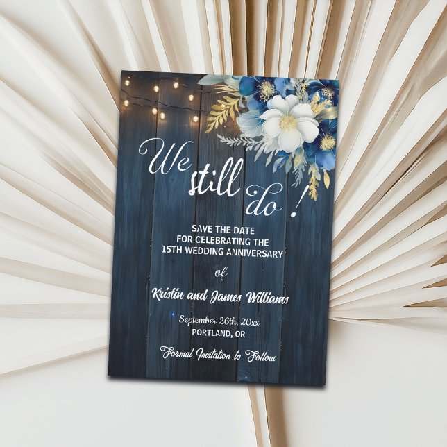 Reserve A Data We Still Do 15th Wedding Anniversary String Lights (Criador carregado)